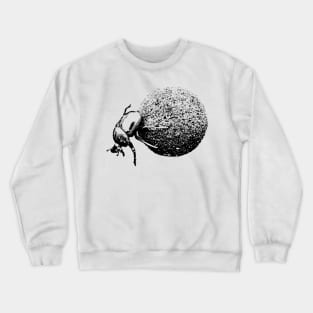 Dung Beetle Rolling Dung Ball | African Wildlife Crewneck Sweatshirt